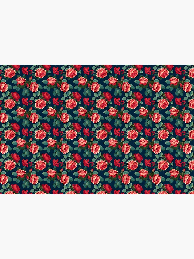 Disover Vintage wild rose pattern #26 Bath Mat