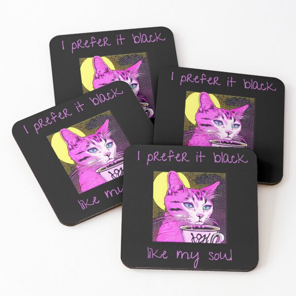 Item preview, I prefer it black - coffee cat designed and sold by Yankee Doodle Gandy.