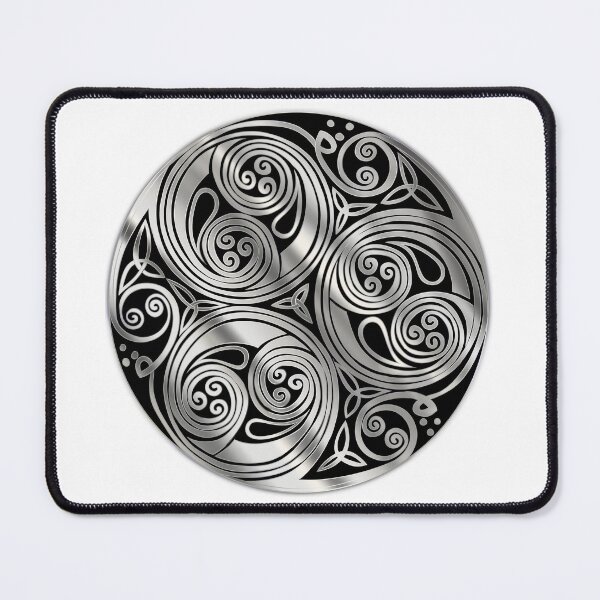 Item preview, Silver triskelle design 2 black fill designed and sold by Donkjonk.