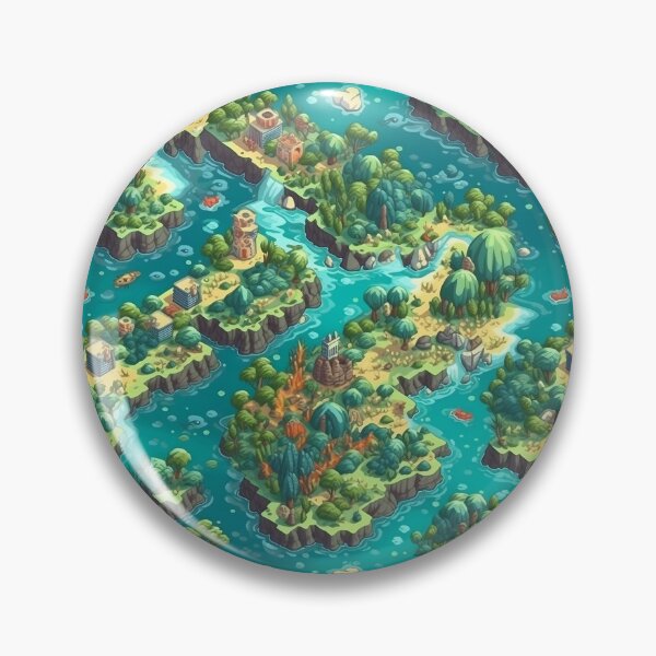 Item preview, Tropical isometric archipelago tiling pattern designed and sold by paulstamp.