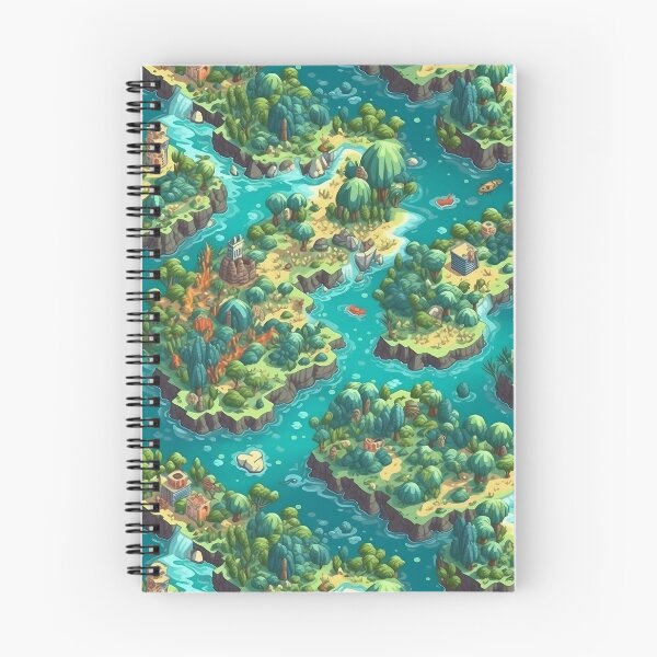 Item preview, Tropical isometric archipelago tiling pattern designed and sold by paulstamp.