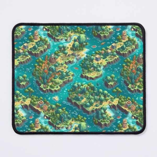 Item preview, Tropical isometric archipelago tiling pattern designed and sold by paulstamp.