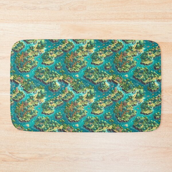 Item preview, Tropical isometric archipelago tiling pattern designed and sold by paulstamp.