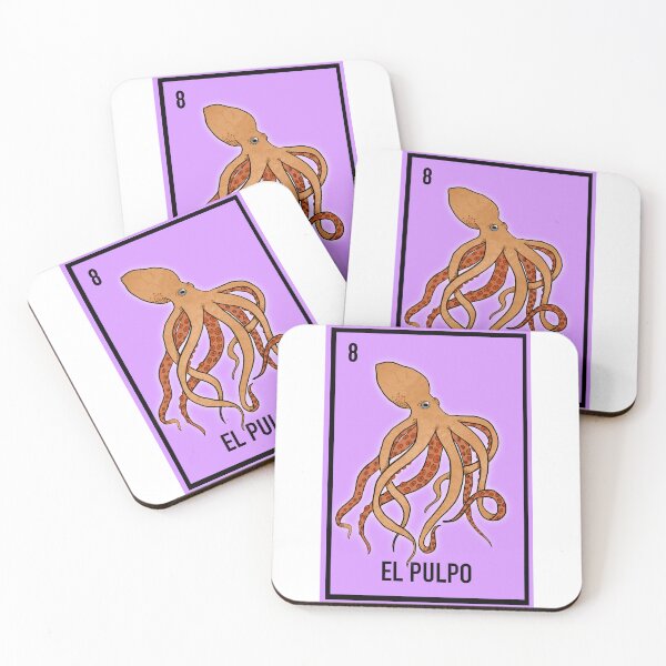 Item preview, 8 El pulpo , the octopus , loteria card animal loteria  designed and sold by DarbyHunterArt.