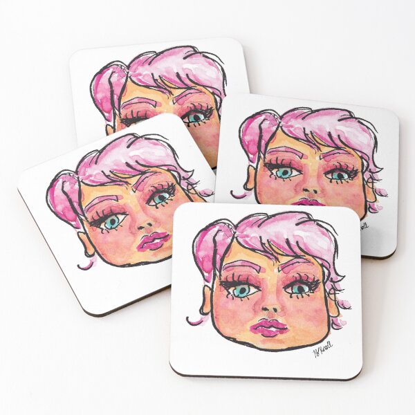 Item preview, Pink Haired Girl Sketchbook Tour Collection Brenda Knoll designed and sold by Brenda  Knoll.
