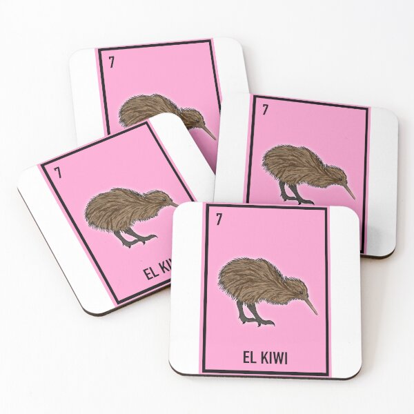 Artikelvorschau, 7 El Kiwi , die Kiwi , Loteriakarte Tierloteria entworfen und verkauft von DarbyHunterArt.