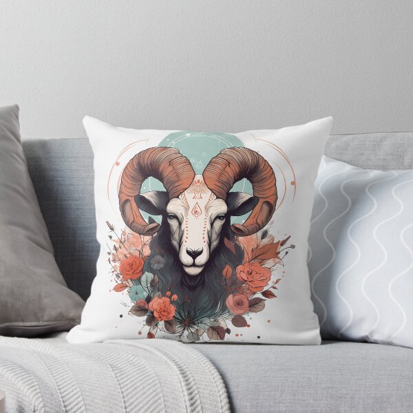 Item preview, Boho Style Aries Zodiac Sign Art, Aries Zodiac Sign Gift designed and sold by ADGFX.