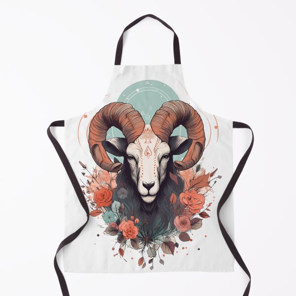Item preview, Boho Style Aries Zodiac Sign Art, Aries Zodiac Sign Gift designed and sold by ADGFX.