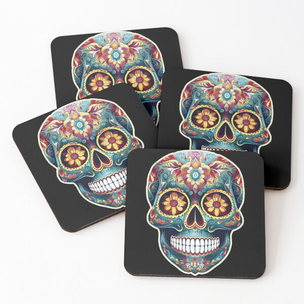 Item preview, Turquoise Mexican Sugar Skull designed and sold by danielliamgill.