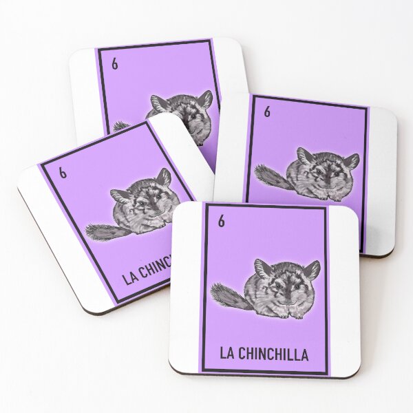 Artikelvorschau, 6 La chinchilla , die Chinchilla Loteria Karte Tier Loteria entworfen und verkauft von DarbyHunterArt.