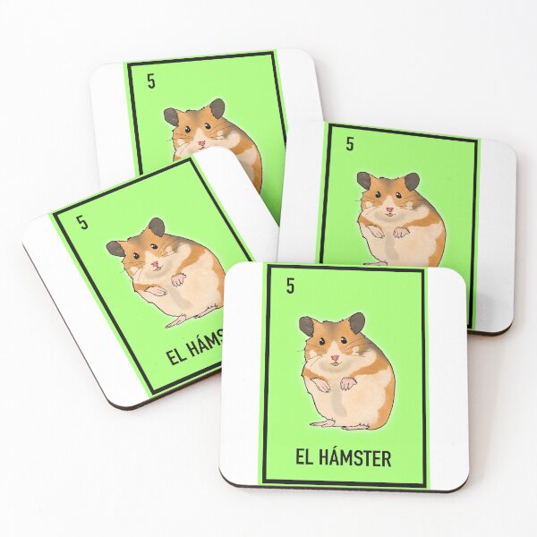 Artikelvorschau, 5 El Hámster , der Hamster, Loteriakarte Tierloteria entworfen und verkauft von DarbyHunterArt.