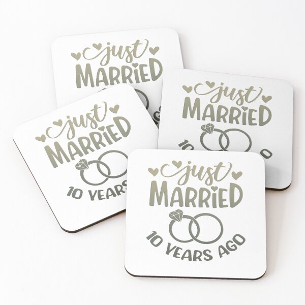 Item preview, Just Married 10 Years Ago designed and sold by franktact.