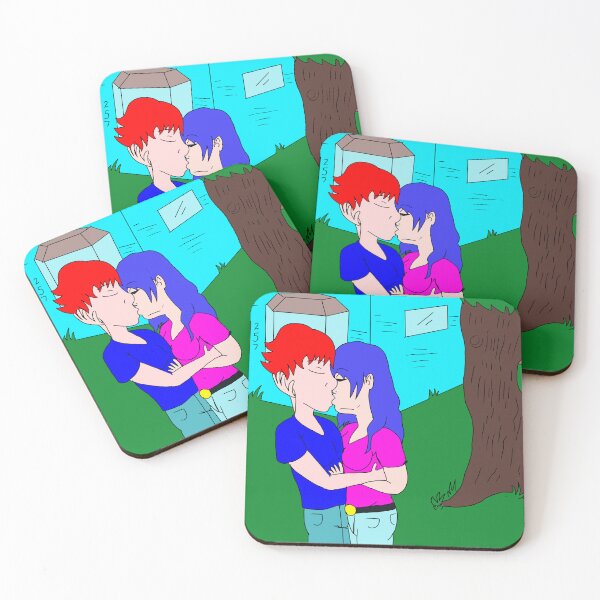 Item preview, George and Beth kiss designed and sold by NuisanceTVMerch.