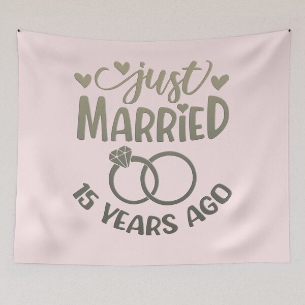Item preview, Just Married 15 Years Ago designed and sold by franktact.