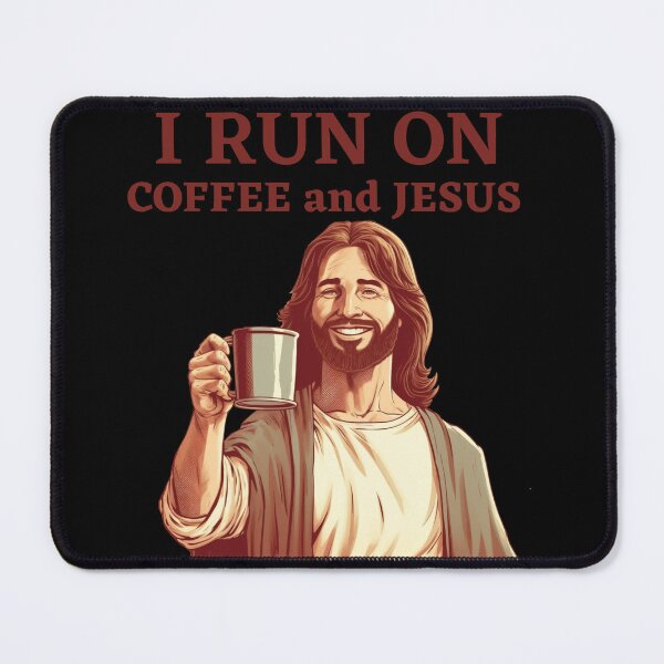Item preview, I Run On Coffee and Jesus designed and sold by ArtisShops.
