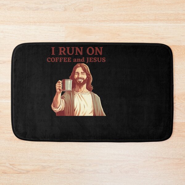 Item preview, I Run On Coffee and Jesus designed and sold by ArtisShops.