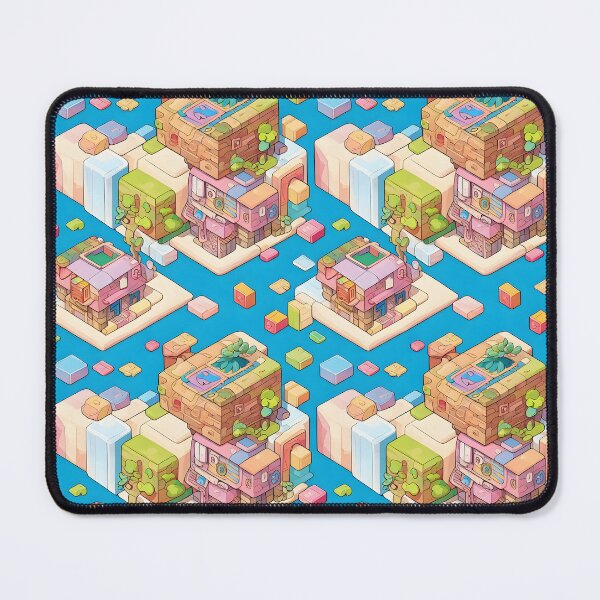 Item preview, Isometric Floating City Abstract Art designed and sold by MudbloodStore.