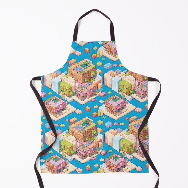 Item preview, Isometric Floating City Abstract Art designed and sold by MudbloodStore.