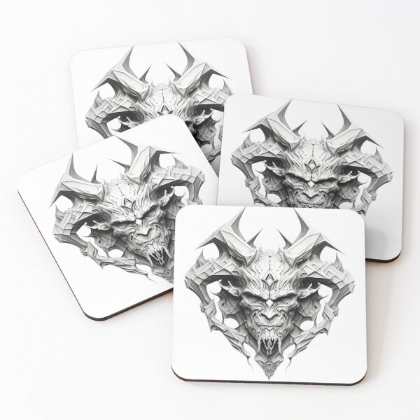 Item preview, Black and white Diabolic Deamon designed and sold by Artsynator.