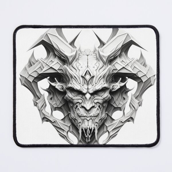 Item preview, Black and white Diabolic Deamon designed and sold by Artsynator.