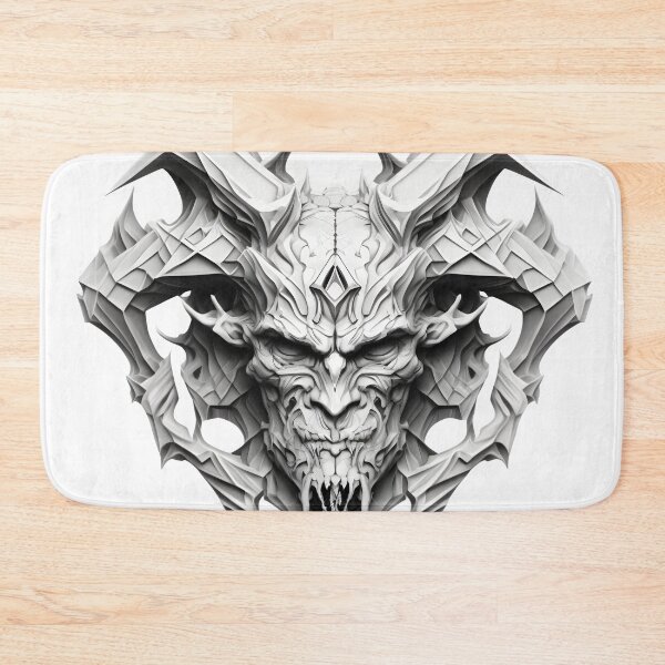 Item preview, Black and white Diabolic Deamon designed and sold by Artsynator.