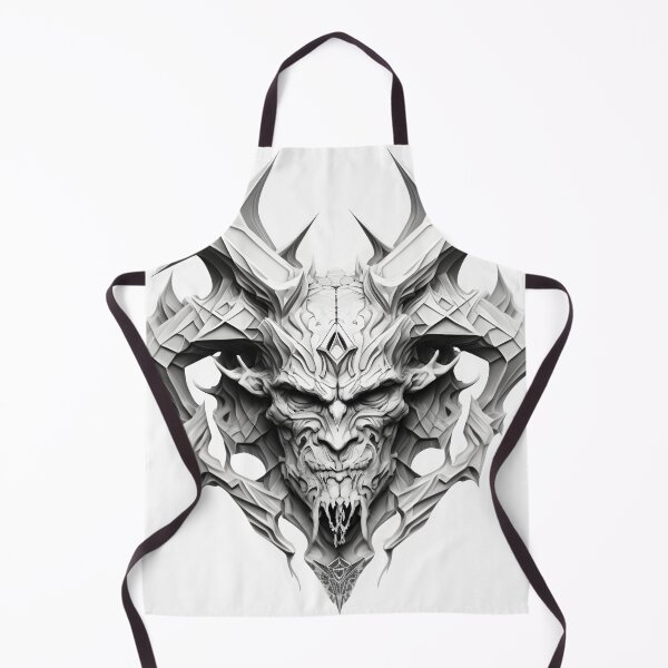 Item preview, Black and white Diabolic Deamon designed and sold by Artsynator.