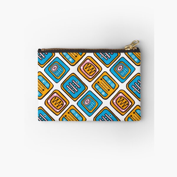Item preview, Turquoise, pink and orange retro feel pattern designed and sold by acbcesarz.