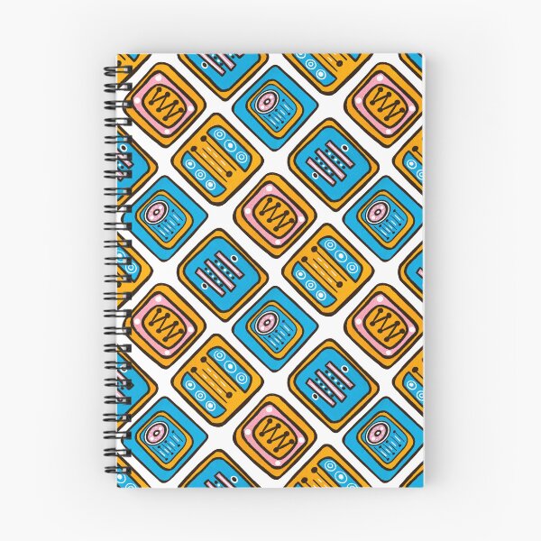 Item preview, Turquoise, pink and orange retro feel pattern designed and sold by acbcesarz.