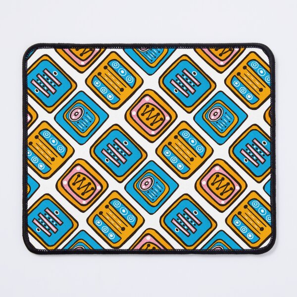 Item preview, Turquoise, pink and orange retro feel pattern designed and sold by acbcesarz.