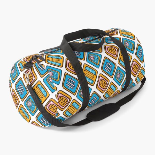 Item preview, Turquoise, pink and orange retro feel pattern designed and sold by acbcesarz.