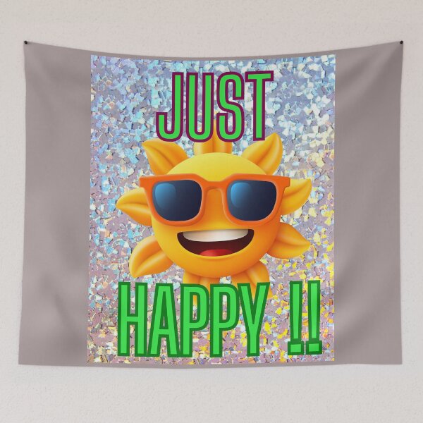 Item preview, Just Happy!! designed and sold by SunMoonBeyond.