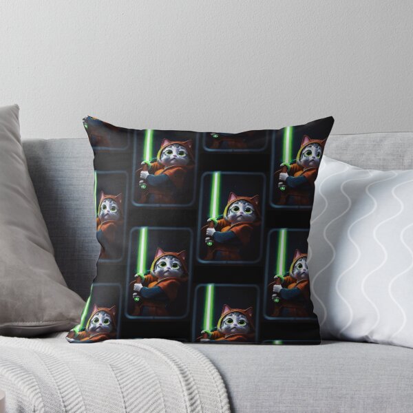 Item preview, Fun Cat Print ~ AI Art ~ Fantasy Cat ~ Sci-fi Cat ~ Cats with Lightsabers  designed and sold by C0d3man25.