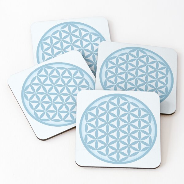 Item preview, Flower of Life Minimal Blue Design designed and sold by Truthseekmedia.
