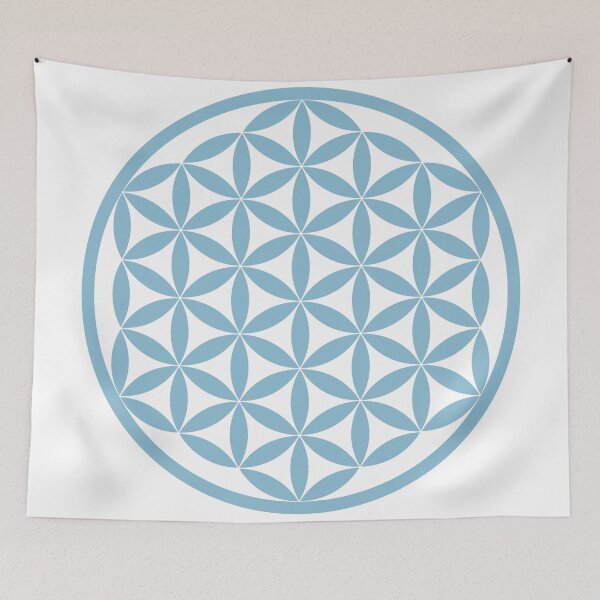 Item preview, Flower of Life Minimal Blue Design Without Background designed and sold by Truthseekmedia.