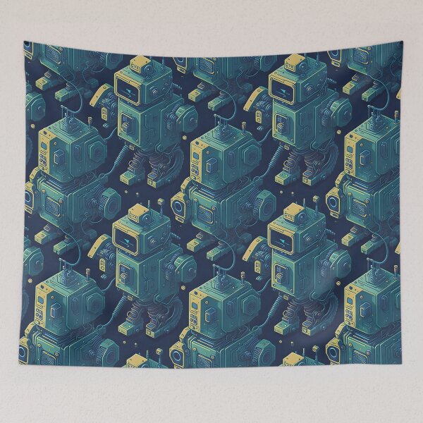 Item preview, Robots Abstract Art designed and sold by MudbloodStore.