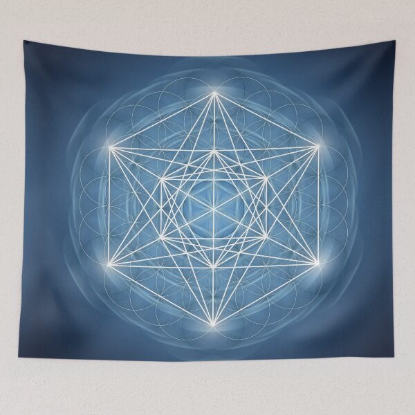 Item preview, Metatrons Cube Artwork Flower of life designed and sold by Truthseekmedia.