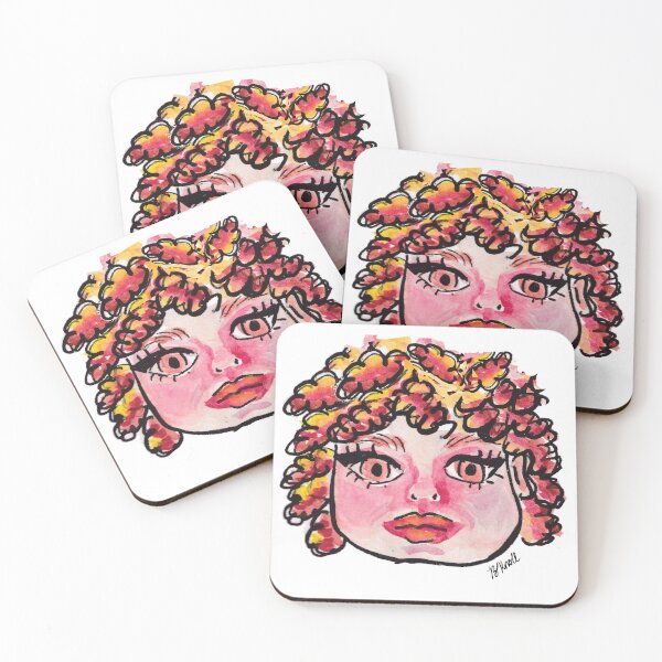 Item preview, Chica de pelo rizado Sketchbook Tour Colección Brenda Knoll designed and sold by Brenda  Knoll.