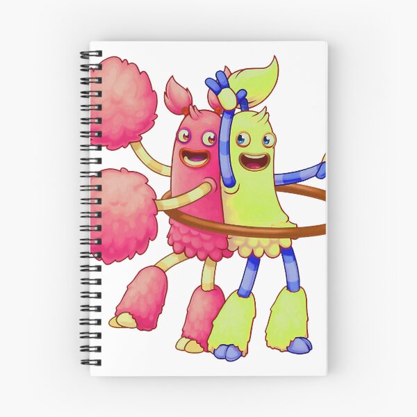 Item preview, My Singing Monsters character hoola and pompom, hoola and pompom Monsters designed and sold by willosborn.