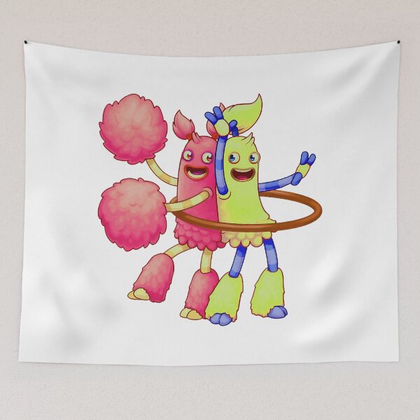 Item preview, My Singing Monsters character hoola and pompom, hoola and pompom Monsters designed and sold by willosborn.
