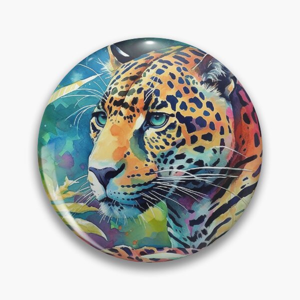 Item preview, Jaguar Jungle Watercolor designed and sold by KatDattilo.