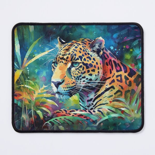 Item preview, Jaguar Jungle Watercolor designed and sold by KatDattilo.