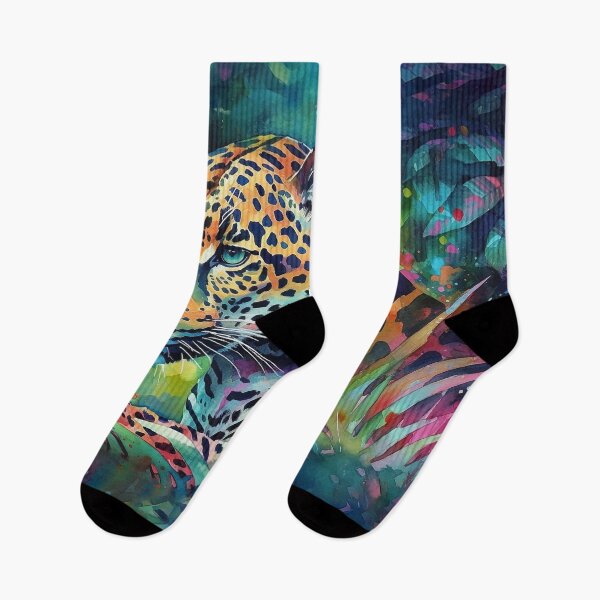 Item preview, Jaguar Jungle Watercolor designed and sold by KatDattilo.