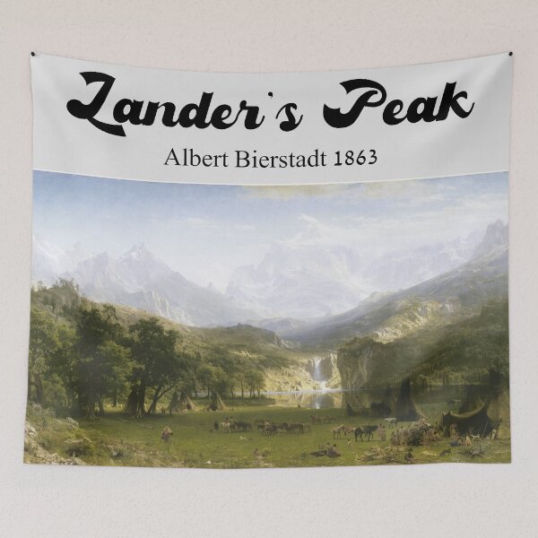 Item preview, Lander's Peak by Albert Bierstadt circa 1863 designed and sold by Forever-Collie.