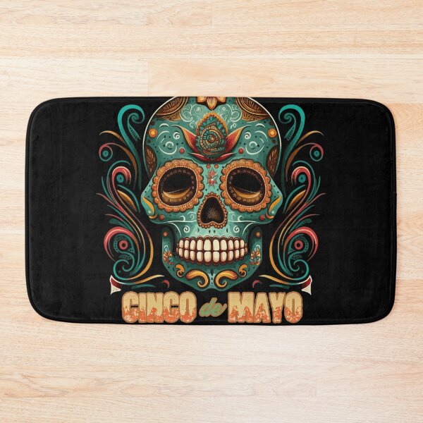 Item preview, Turquoise Cinco de Mayo Sugar Skull designed and sold by danielliamgill.