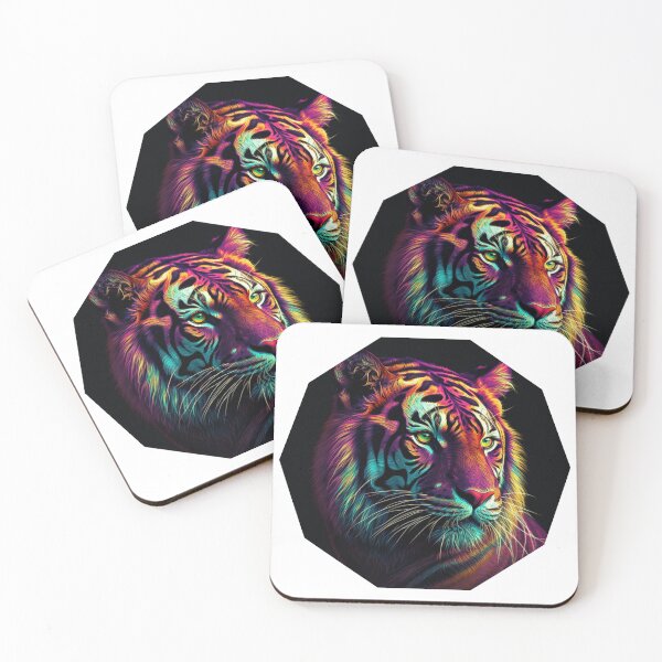 Item preview, Neon Tiger Decagon designed and sold by RobinTief.