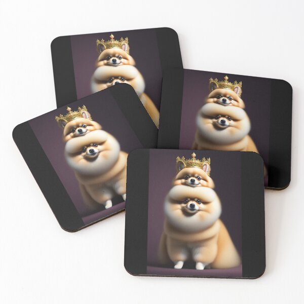 Item preview, Pomeranian queen and puppy in ancestral outfit designed and sold by 3TFashion.