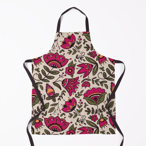 Item preview, Copy of Folk art botanical pattern designed and sold by scrambledpegs.