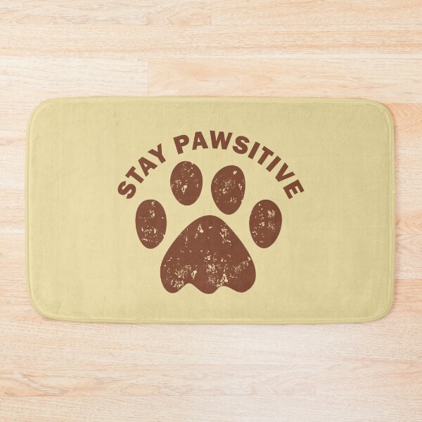 Item preview, Stay Pawsitive Inspirational Pet Lover Fun Pet Pun designed and sold by wtfbba.
