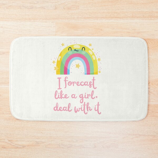 Item preview, Cute Dazzling Rainbow - I Forecast Like A Girl designed and sold by TrippyHistory.