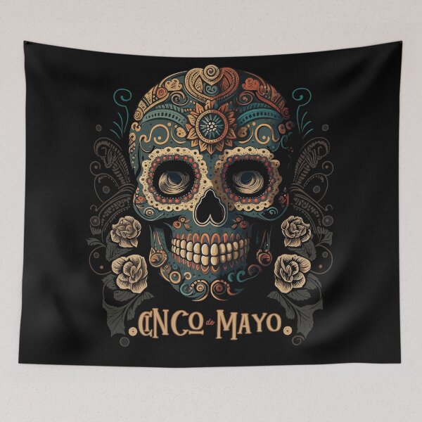 Item preview, Edgy Cinco de Mayo Sugar Skull designed and sold by danielliamgill.